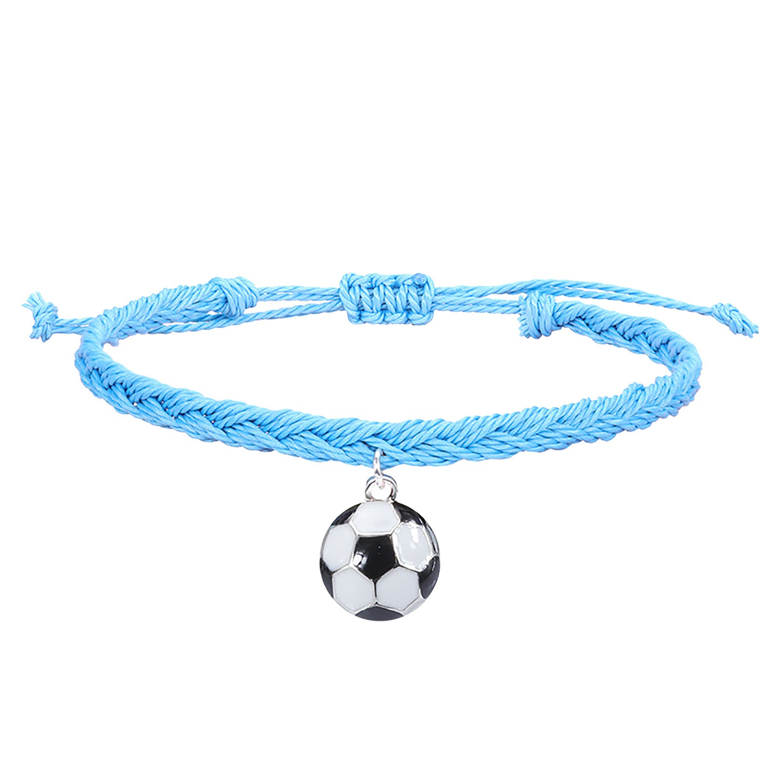 thumbnail image 2 of Pulseras de Fútbol Charm Favors Fútbol Negro Rojo Blanco Marrón Pulseras de Fútbol Cuentas Ajustable Inspirational for Teens Adults Sport Birthday Football Favors For, 2 of 2